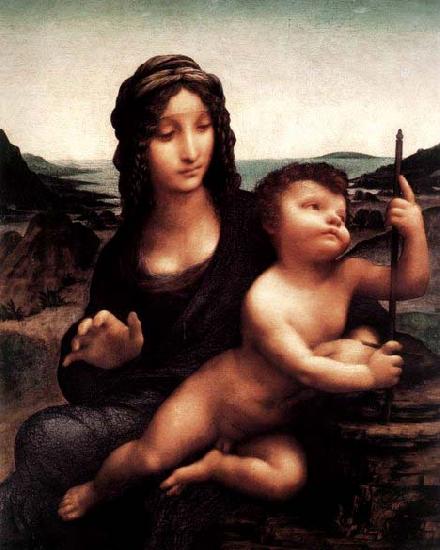 LEONARDO da Vinci Madonna with the Yarnwinder Sweden oil painting art
